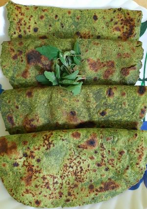 A picture of Bhatua ka paratha.