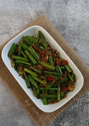 Foto resep Bunga Bawang Tumis Rebon