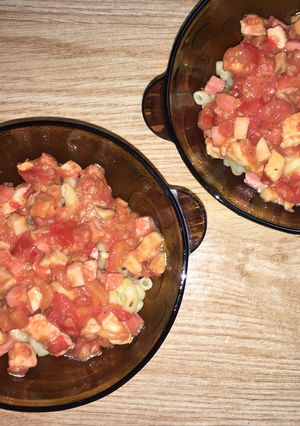 Hình của món Nui (mì ý phiên bản lỗi).