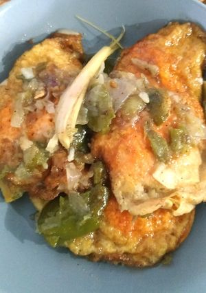 Foto resep Telur Ceplok Cabe Hijau
