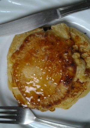 A picture of Pancakes without butter.