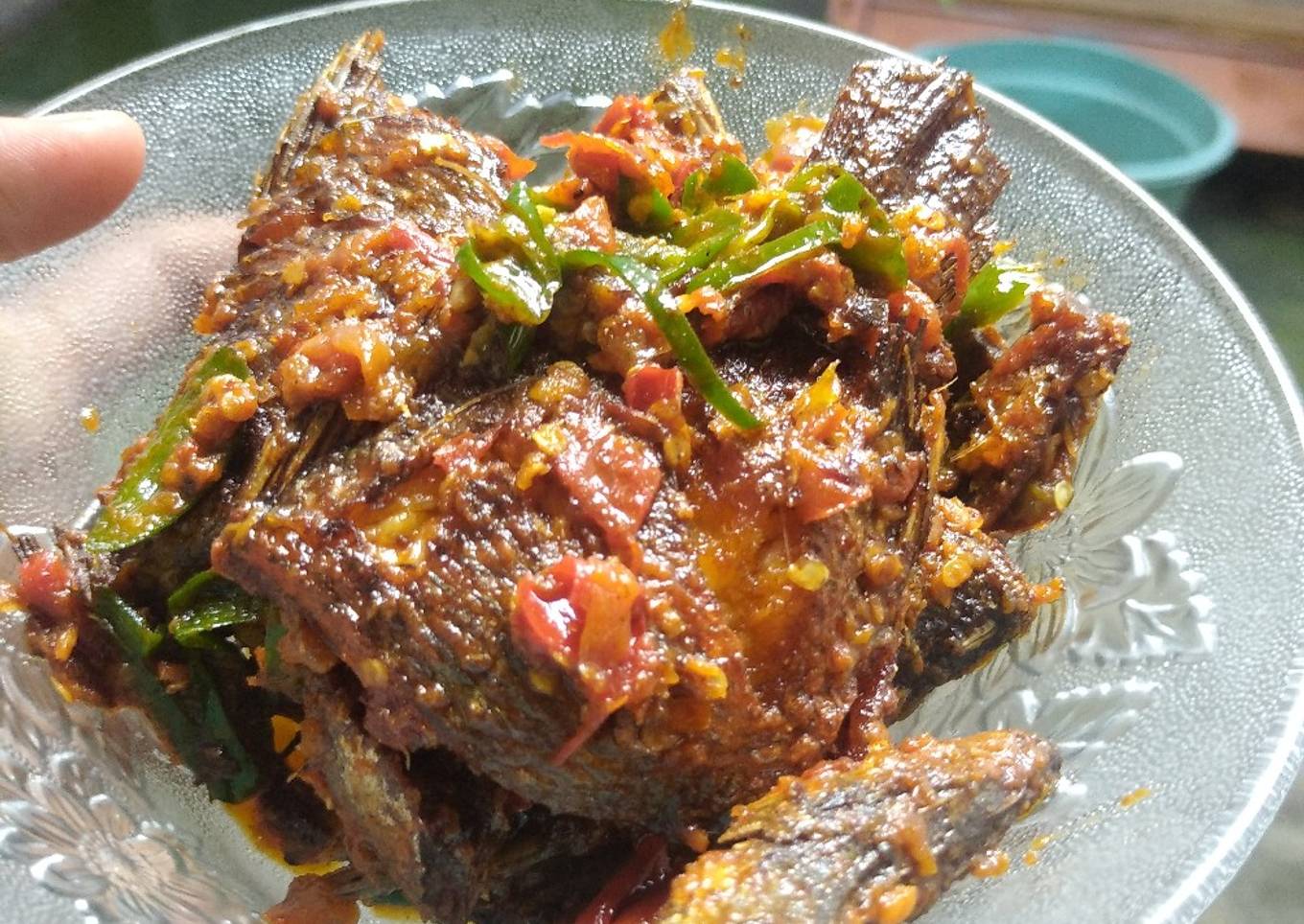 Ikan mujaer sambel tomat