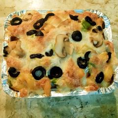 3 colour Baked pasta A picture of 3 colour Baked pasta.