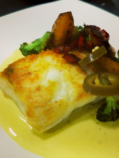 Una foto de Corvina Mostaza