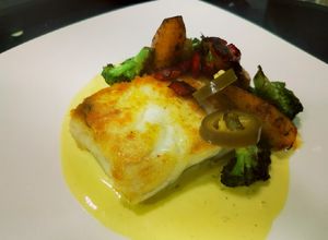 Una foto de Corvina Mostaza