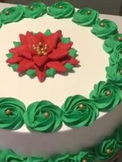 Una foto de Pastel navideño