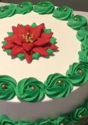 Una foto de Pastel navideño