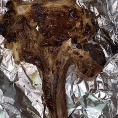 A picture of Baked steak.
