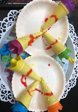 A picture of Custard kesar kulfi.