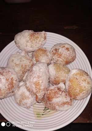 A picture of Puff puff with milk # I'm active.