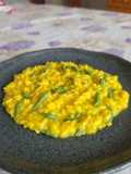 Risotto zafferano e fagiolini