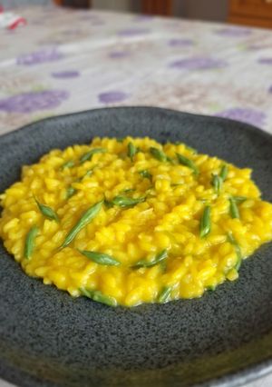 Foto di Risotto zafferano e fagiolini