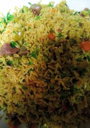 A picture of Jallof rice.