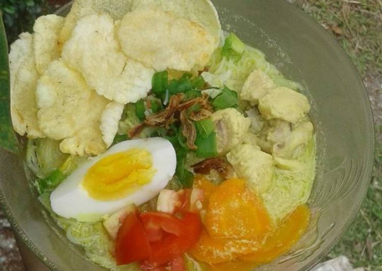 Cara Gampang Menyiapkan Soto ayam santan Anti Gagal