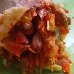 A picture of Plantain and Chicken Tortilla.
