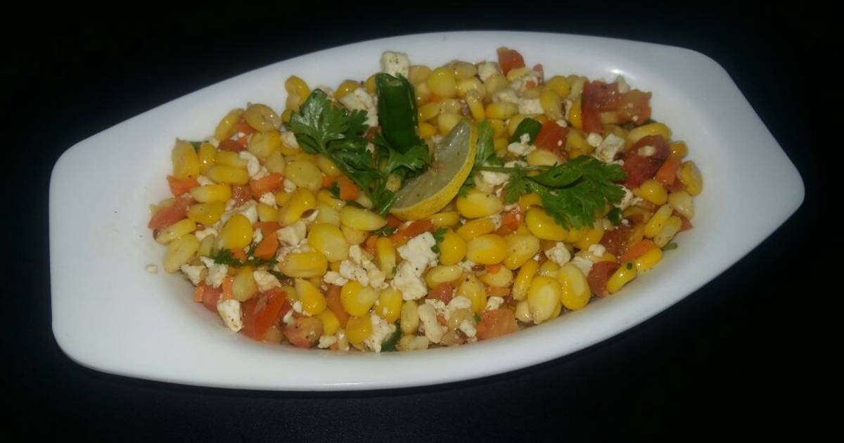 Sweet Corns Salad With Cottage Cheese Recipe By Ritika Agrawal