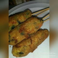 A picture of Yam kebab.