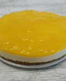 Pastel de queso fresco y mango