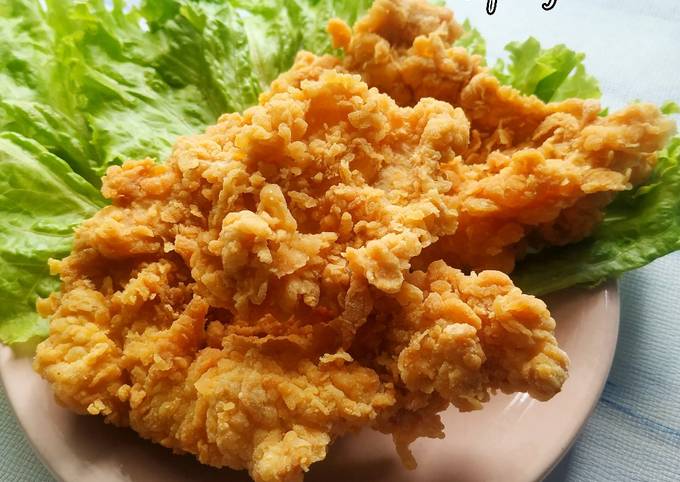 Resep Kulit Ayam Goreng Tepung Crispy Dengan Telur Oleh Hayati Ms Cookpad