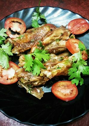 A picture of Wet fry chicken.