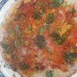 Tomato, onion uttapa