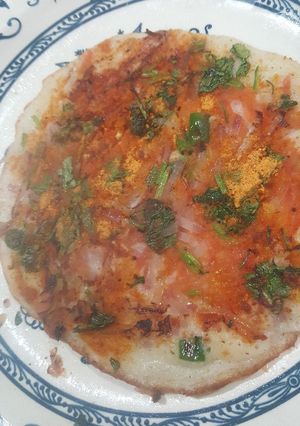 A picture of Tomato, onion uttapa.