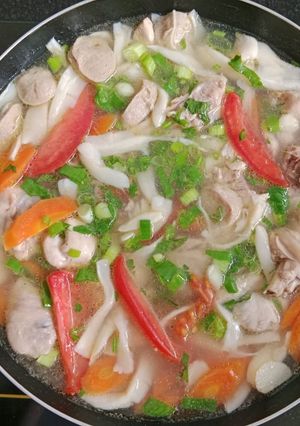 Foto resep Sup Ayam Jamur Tiram