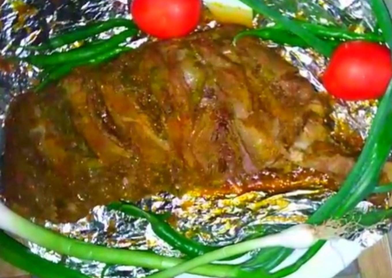 Steamed mutton leg