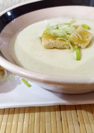 Una foto de Crema de coliflor