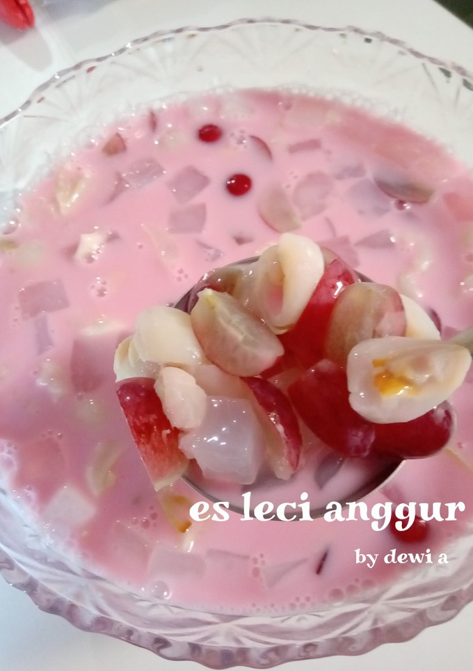 Foto resep Es Leci Anggur