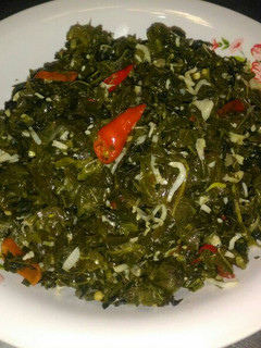 Foto resep Tumis Daun Singkong Teri Medan