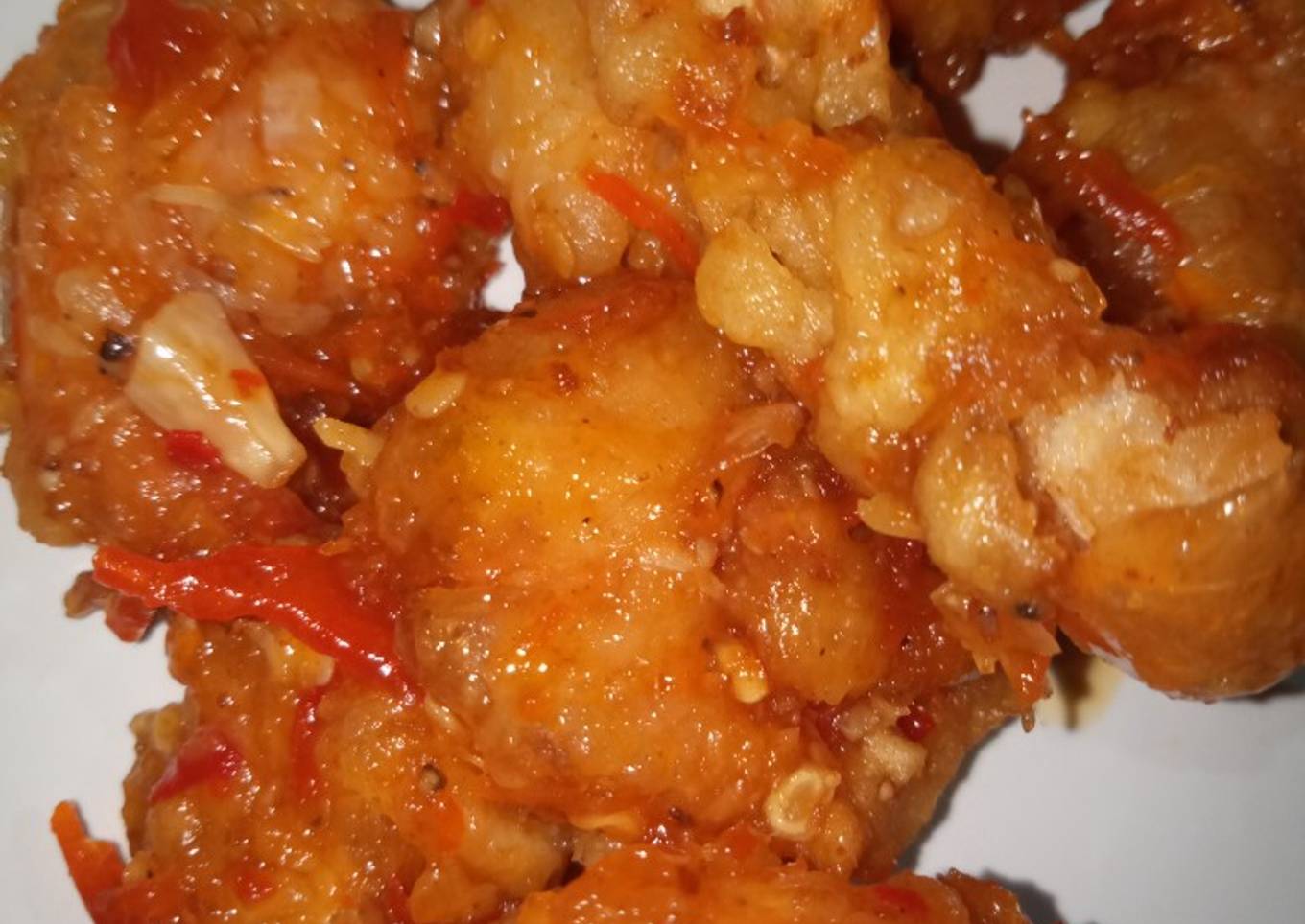 Udang tepung sos sambal