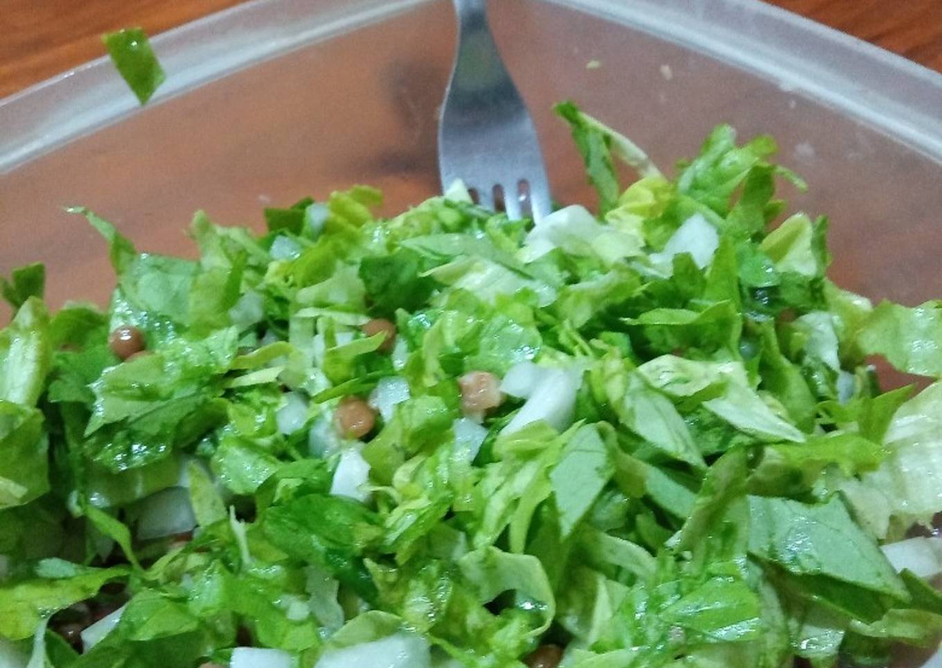 Ensalada con lentejas