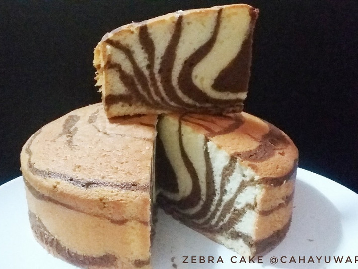 Langkah Mudah untuk Menyiapkan Mocca Zebra Cake Putih Telur Istimewa