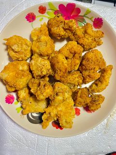 รูปของ ไก่ป็อปคลุกผงมาม่าต้มยำกุ้ง