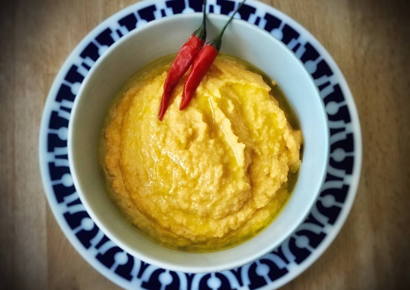 Hummus de calabaza picante