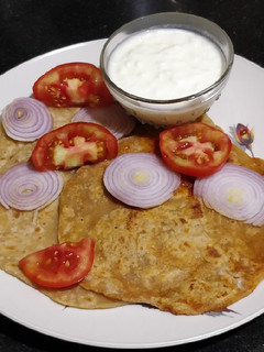 A picture of Pickle Spread Chapatti.