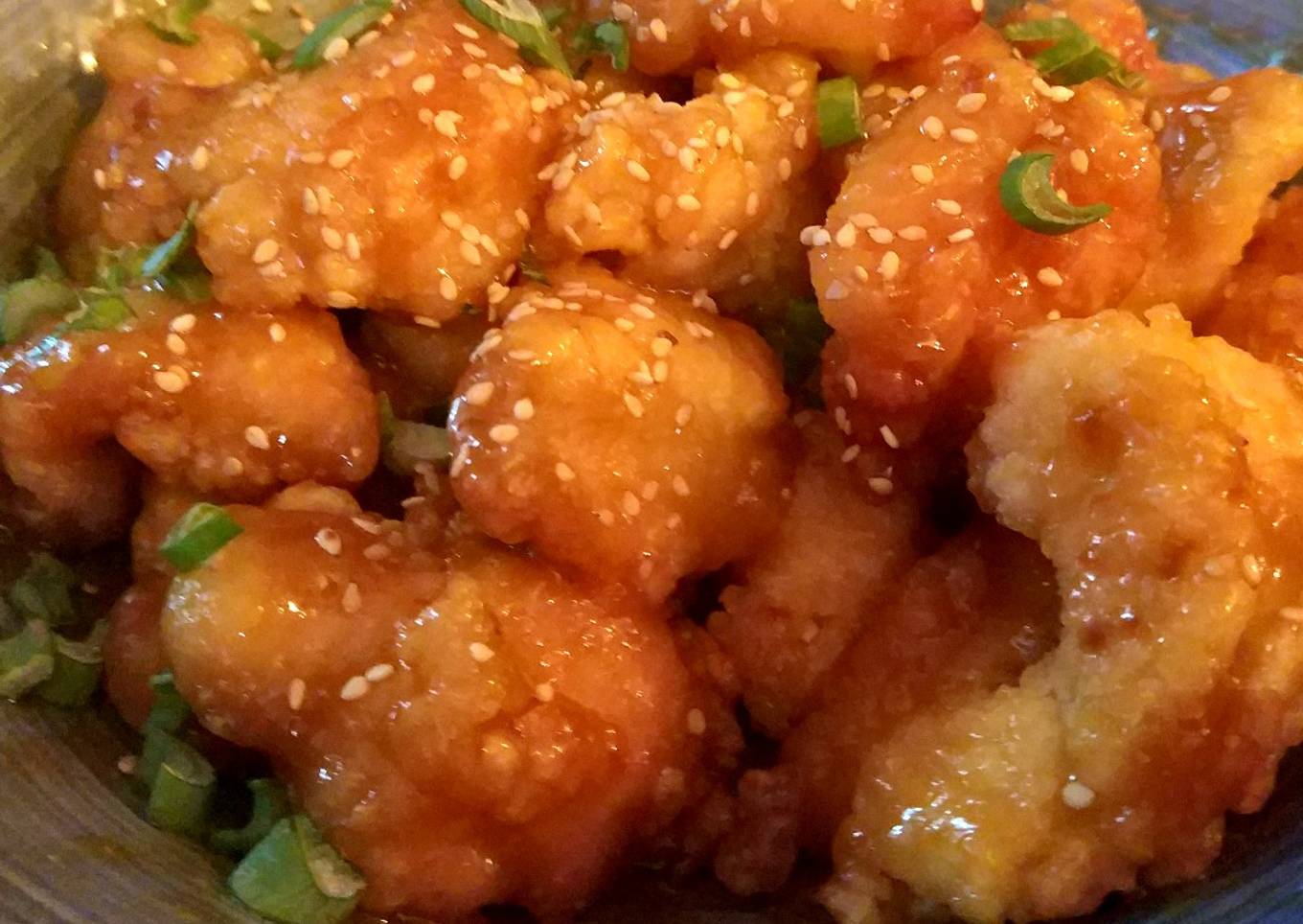 Pollo a la naranja agridulce chino apto para diabéticos