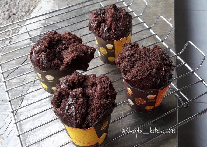 Eggless Cup Cake Coklat Lembut