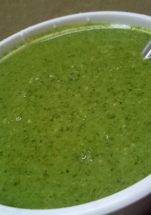 A picture of Street style Sandwich chutney.