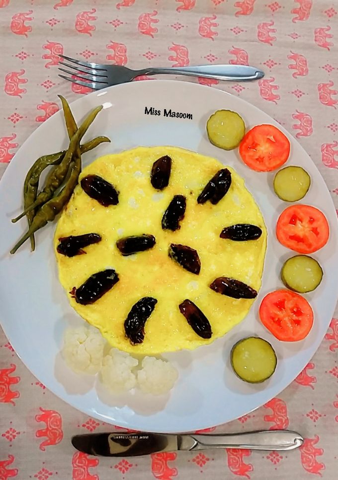 عکسی از دستور املت خرما