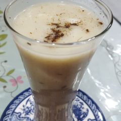 A picture of Bajra ki raab/pearl millet smoothy.