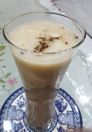 A picture of Bajra ki raab/pearl millet smoothy.