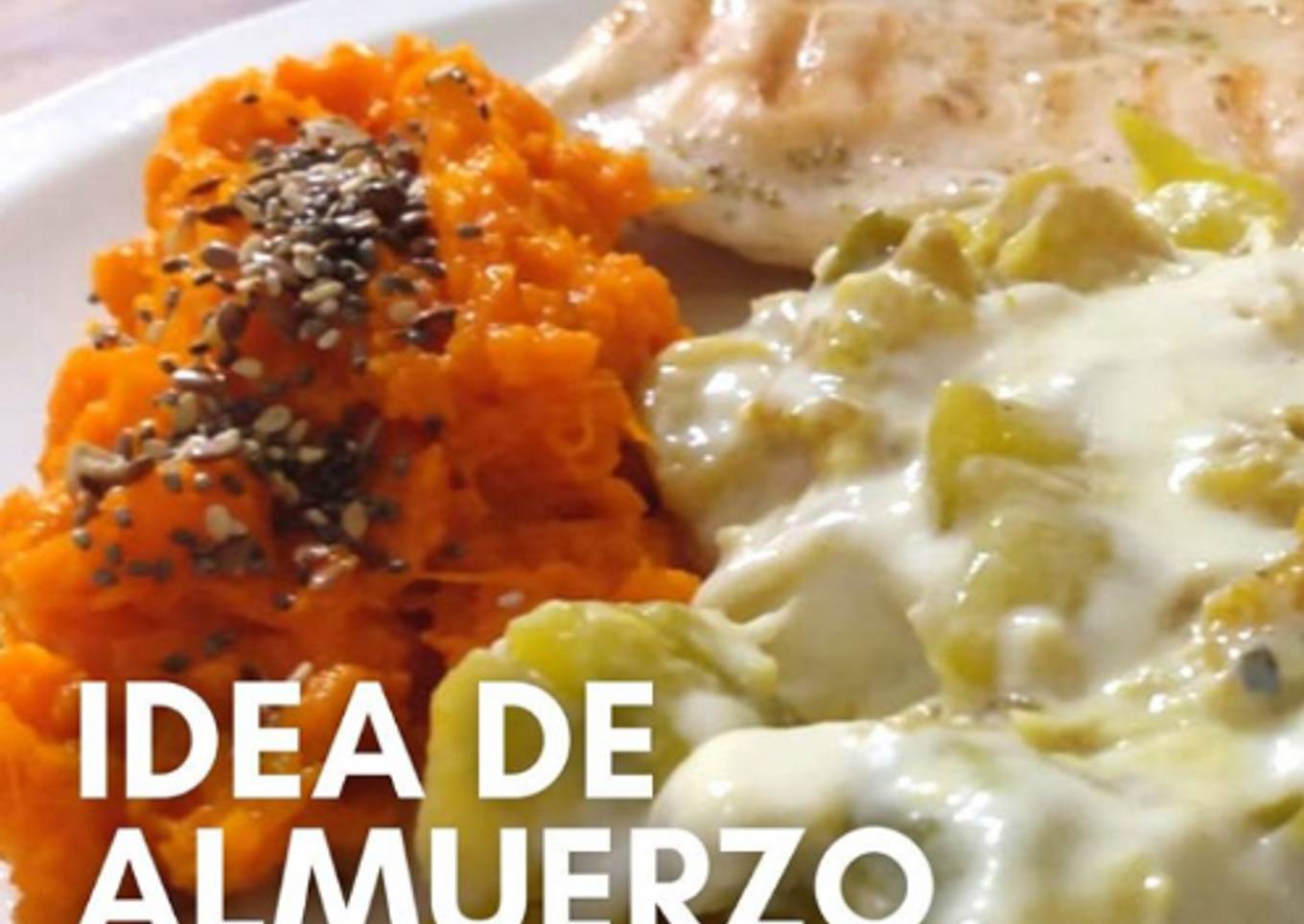 Almuerzo saludable (revuelto de zapallitos)