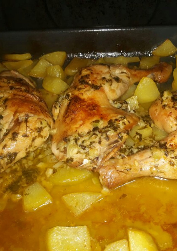 Una foto de Pollo al horno