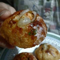 Dhoraji Style Gol Gappay A picture of Dhoraji Style Gol Gappay.