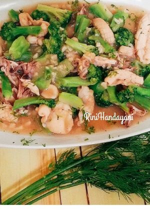 Foto resep Cumi cah brokoli