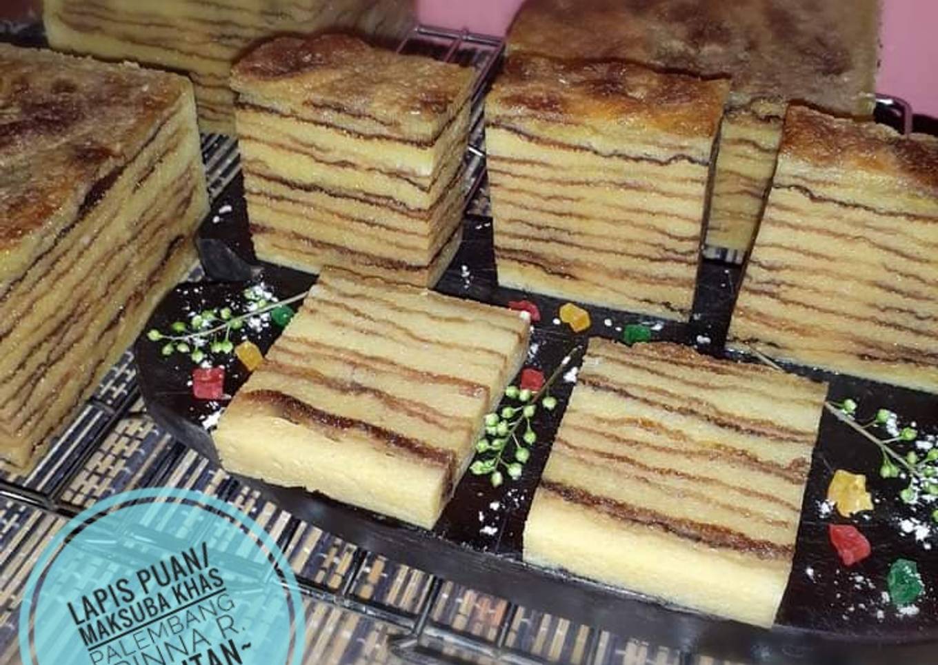 Resep Kue Lapis Puan/Kue Maksuba Khas Palembang, Lezat