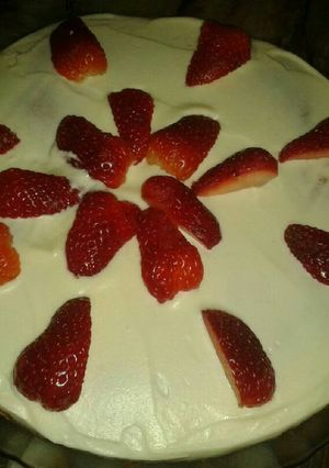 Una foto de Postre de frutilla