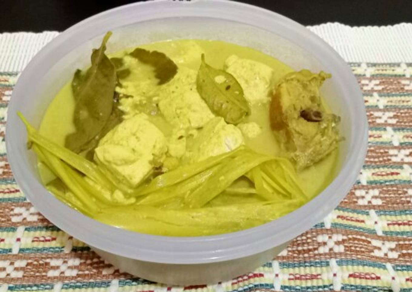 Opor Ayam Tahu bumbu instan